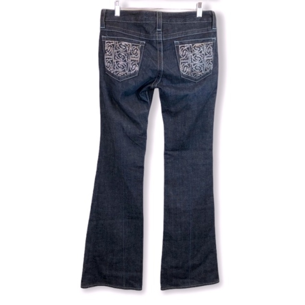Bebe Dark Blue Flare Jeans